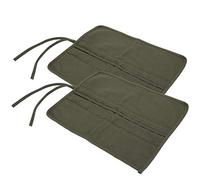Smandy Porte-Pinceaux en Toile 2 Pièces, Sac de Rangement de Pinceaux Durable avec 22 Emplacements, Organisateur Idéal pour Les Artistes à l'aquarelle, à l'huile et à la Gouache
