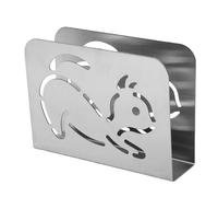 Smandy Porte-serviettes en Acier Inoxydable, Porte-assiettes et -serviettes Distributeur de en Papier avec Base Antidérapante pour Cuisine, Table à Manger, Comptoir de Buffet, en Acier Inoxydable,