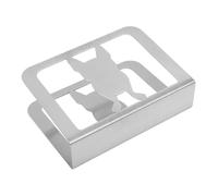 Smandy Porte-serviettes en Acier Inoxydable, Porte-assiettes et -serviettes Distributeur de en Papier avec Base Antidérapante pour Cuisine, Table à Manger, Comptoir de Buffet, en Acier Inoxydable,