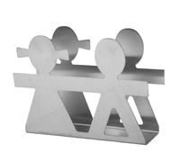 Smandy Porte-Serviettes en Acier Inoxydable pour Couple, Porte-assiettes et -Serviettes, Distributeur de avec Motif de Figurine Romantique pour Cuisine, Table à Manger, café, Fête de Mariage en