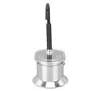 Smandy Pot Moka à Tube Unique 1 Tasse 50ML Machine à Expresso sur Cuisinière en Alliage D'aluminium avec Conception Portative Légère pour les Voyages de Camping en Plein Air