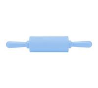 Smandy Rouleau à Pâtisserie en Silicone, Outil de Cuisson de Rouleau de Pâte à Pâtisserie avec Poignée en Plastique pour Pâtes à Biscuits, Pâte de Boulangerie et Nouilles (BLUE)