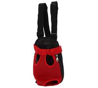Smandy Sac à Dos de Poitrine pour Animaux de Compagnie, Porte-Chien Avant avec Pattes et Queue, Sangles Réglables pour la Randonnée, Les Voyages, Le Vélo et la Marche (M)