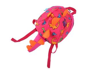 Smandy Sac à Dos Dinosaure pour Tout-petits, Sac à Dos pour Enfants avec Laisse, Corde de sécurité Réglable, Mini à Léger pour Garçons et Filles de 2 à 4 Ans (Rosâtre)