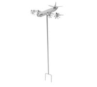 Smandy Spinner de Vent à Thème de L'aviation, Métal Intérieur en Plein Air avec Une Sculpture avec Rotation en Douceur pour la Pelouse de la Ferme