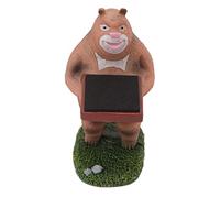 Smandy Support de Montre Support de Montre Présentoir de Fait à la Main en Résine Astronaute Figurine Modèle Multifonctionnel Bijoux Bracelet Collier de Rangement avec (Ours brun)