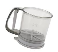 Smandy Tamis à Farine en Acier Inoxydable, Tasse à Mailles Fines, avec Presse à Main, pour la Cuisson de Gâteaux, Pâtisseries, Tartes et Desserts