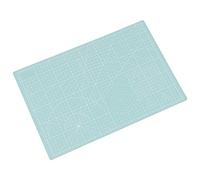 Smandy Tapis de Découpe Double Face A3 en PVC, Quadrillage Auto-cicatrisant avec Repères de 1,27 Cm et 0,32 Cm pour un Alignement Précis, Guides à 45° et 60° pour L'écriture, la (vert clair)