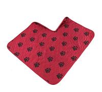 Smandy Tapis de Pipi Imperméable Réutilisable pour Chien, Absorbe 8 Tasses, Lavable en Machine, Conception à 4 Couches avec Motif de Patte pour Chiens, Chats, Animaux de Compagnie, Tapis (80*90cm)