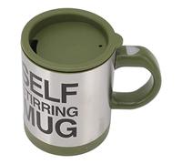 Smandy Tasse à café à Agitation Automatique, Tasse Automatique en Acier Inoxydable avec Opération Facile à une Seule Main, capacité de 400 Ml pour le Bureau, les Voyages et la Maison (Vert OD)