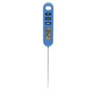 Smandy Thermomètre Numérique à Lecture Instantanée pour la Cuisson des Aliments, Thermomètre à Viande avec Longue Sonde, Poignée Ergonomique et Calibrage pour Griller, Frire, (BLUE)