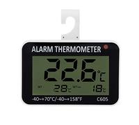 Smandy Thermomètres Réfrigérateurs, Thermomètre numérique étanche Congélateur Grand LCD écran Digital Thermomètre Digital Alarme sonore