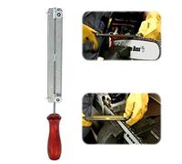 Smandy Trousse d'affûteuse pour tronçonneuse Tronçonneuse pour chaîne de tronçonneuse Chaîne Lime et limage d'affûtage Affûtage d'affûtage avec Support en Bois 4.0mm / 4.8mm / 5.5mm(4.0mm)