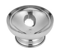 Smandy Verres Coupés Argentés, Tasse à Glace en Métal, Design à Pied Haut, Ambiance Améliorée, Bol à Dessert en Acier Inoxydable 304 pour Congeler du Pudding et du Yaourt Nan (court)