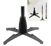 Smaoqingji Pied Clarinette Support Accessoires - 1 Pièce, Noir, Flûte Traversière Stand Bracket, pour Saxophone Flûtes, Transportable Dans L'embouchure, Conception Détachable, Facile à Transporter