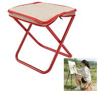 Smaoqingji Tabouret Pliant Camping Chaise Pliante - 1 Pièce, Rouge, Pliable de Siege, Adapté à Tous Types D'activités de Plein air, Notamment Le Camping, Randonnée, Pêche et Les Fêtes sur Plage