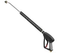 Smarbettiy Lance de nettoyeur haute pression avec embout de pulvérisation, 4000 psi - Baguette de nettoyage M22 1,5 filetage - Longue portée - Pour voiture, terrasse et allée - Acier robuste (C)