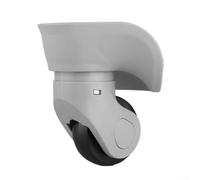 Smarbettiy Paire de roues de rechange pour valise, kit de réparation de roues de valise de chariot rotatives, design en plastique léger et résistant, compatible avec (gris, S)