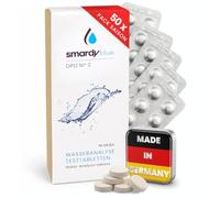 smardy 50 pastilles DPD3 photomètre, comprimés test chlore total piscine