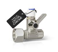 smardy V004 Robinet d´Arrêt Raccord en T Quick-Adaptateur 3/8x3/8x1/4" Vanne d'Arrêt pour raccordement de 2 appareils (réfrigérateur côte à côte, osmose inverse, filtre à eau, machine à café)