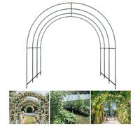 SmarketBuy Grand cadre d'arche de jardin pour plantes grimpantes, 3 x 2,1 x 2,2 m, arche d'escalade robuste, cadre de support multifonction pour vignes, mariages et décoration de jardin