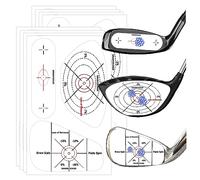 SMARSTICKER Lot de 300 rubans adhésifs à impact bleu pour conducteur de golf, étiquettes auto-didactiques, cibles autocollantes pour entraînement de balle en bois, fer à frapper, enregistreur de