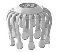 Smart 20-Claw Electric Head Massager Scalp,5 Smart Modes,Support English switching,Stress Relief Sleep Aid,for Home or Travel (White,L)