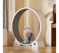 Smart ABS Tapis de course pour chat - Roue de course silencieuse avec affichage numérique pour animal domestique en intérieur, fonctionnement silencieux de 35 dB