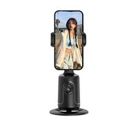 Smart AI Facial Recognition Phone Tripod, Auto Face Tracking Tripods 360 Rotation with Stand, Camera Stand with Remote and Gesture Contro
