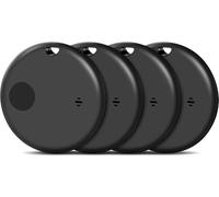 Smart Air Tag Traceur Lot de 4, Compatible avec Apple Localiser (iOS Uniquement), Localisateurs D'Objets Bluetooth pour Valises/Portefeuilles/Clés/Sacs/Bagages, Batterie Remplaçable