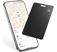 Smart Air Tracker Carte Tag, Rechargeable Wallet Traqueur Compatible avec Find My (iOS Uniquement), Localisateur d'objets Carte Mince 1,7 mm pour Valises/Sacs à Main/Valises/Sacs de Voyage