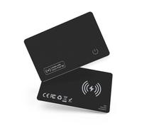 Smart Air Tracker Carte Tag, Rechargeable Wallet Traqueur Compatible avec Find My (iOS Uniquement), Localisateur d'objets Carte Mince 1,6 mm pour Valises/Sacs à Main/Valises/Sacs de Voyage