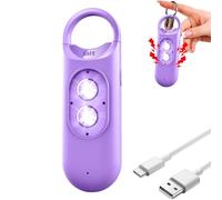 Smart Alert Device - Rechargeable Alarm for Daily Security | Abs Construction with 130db Keychain Strobe Light, Personal Protection Tool, Elderly, Students Kids, Women, Sister, Senior College