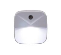 Smart Auto LED Night Light: Motion Sensor & Dusk-to-Dawn Plug-in For Energy Saving Home/Gift(Grey white)