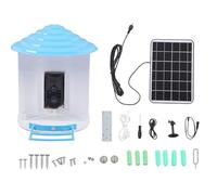 Smart Bird Feeder Camera Solar Solar Wireless WiFi 2 Voies Voix Basse Puissance 2MP Entreprise ORGONS EXTÉRIEUR avec LEC HD Cloud Storage IP66 Batterie Rechargeable imperméable