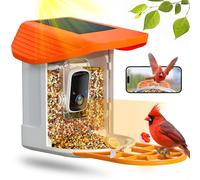 Smart Bird Feeder with Camera Solar Powered - App Controlled Squirrel Preuve Birdfeeders Outside Hanging with AI Species Detection - Waterproof Bird Feeding Station - Great Gift for Birdwatchers