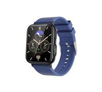 Smart bluetooth watch TK10 blue silicone bracelet résistant à l'eau fréquence cardiaque température corporelle