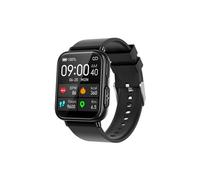 Smart bluetooth watch TK10 bracelet en silicone noir résistant à l'eau fréquence cardiaque température corporelle