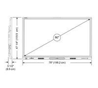 SMART Board MX286-V5 - Classe de diagonale 86" MX (V5) Series with iQ écran LCD rétro-éclairé par LED - interactive - avec tableau blanc interactif