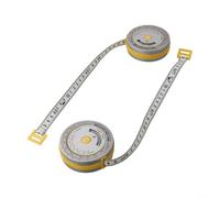 Smart Body Mètre à ruban 150 cm Auto-rétractable avec fonction de verrouillage pour calcul de l'IMC - Jaune