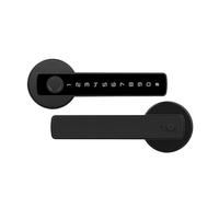 Smart ', Boutons D'entrée Électroniques Numériques Sans Clé, Mot De Passe Porte À Empreintes Digitales, Pour Chambre Coucher, Maison, Avant(Black1)