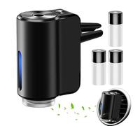 Smart Car Air Freshener, Smart Car Air Diffuser, Automatic Car Air Freshener, Featwell Smart Car Air Freshener, Fragrance Diffuser, 3 Mode Adjustable Car Scent Diffuser with 3 Bottles of Oil for Car