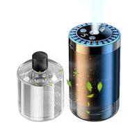 Smart Car Diffuser, USB Humidifier Oil, Compact Alloy Build Portable Space Saving Energy Efficient Continuous Mist, Air Freshener for Home Vehicle Bedroom, 2.56x2.56x4.33Inches