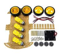 Smart Car Robot, 4wd Smart Robot Car Châssis Kit Bonne Directivité Flexible Tourner pour Divertissement