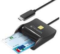 Smart card reader P005SMARTCRC, smart card reader, smart card reader cns national card services, spid activation and digital signature, for laptop,