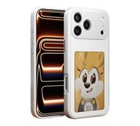 Smart Case Pro Max avec technologie NFC pour afficher des images personnalisées de votre galerie sans piles ni câbles (16 Blancs)