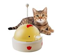 Smart Cat Food Puzzle - Electric Treat Dispenser, Toy Interactive Kitten Game with Durable Safe Design for Home Indoor Outdoor Travel Training Exercise Feeding Snacks Floor Play Kitten Fun Activity