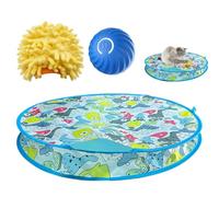 Smart Cat Toy - Motion Rechargeable Poisson à flop activé avec mouvement réaliste | Queue sonore Crinkle pour jeu interactif | Jouet en peluche résistant résistant résistant pour chats de c