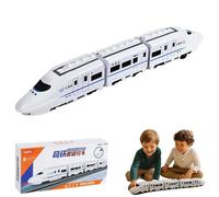 Smart Chain Train Kids Toy, Electric Universal Simulation High Speed Railway Harmony Train Toy, Subway Locomotive Model Educational Toys with Lights and Sounds, Freely Assembled, Smart Avoidance