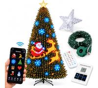 Smart Christmas Tree Lights, 400 LED App-Controlled Lights, 6.56 FT | 400 addressable LEDs and 200+ patterns let you customize colors, animations, brightness, and holiday effects from your phone.